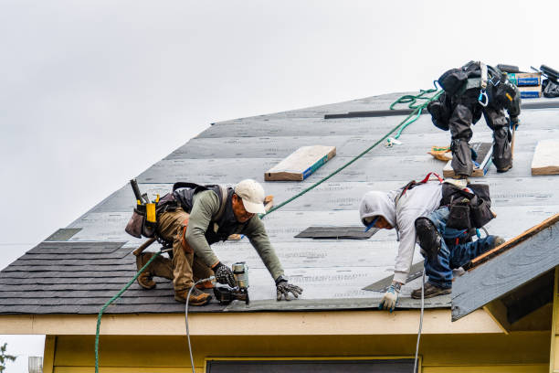 Professional Storm Damage Roof Repair technician working in Vestal, NY